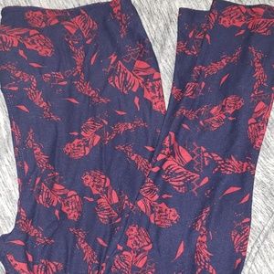 Lularoe TC Leaves Leggings